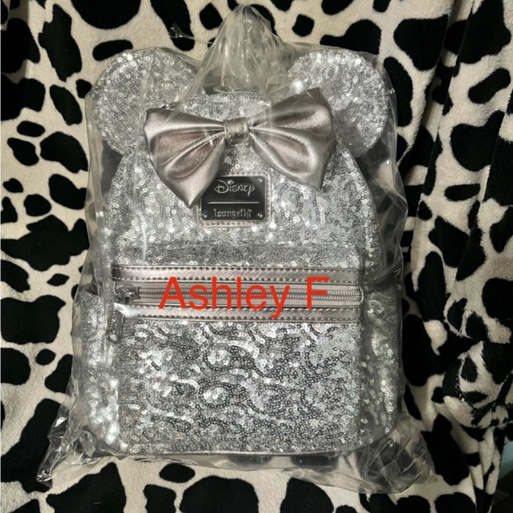 Silver Sequin loungefly Backpack